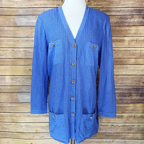 St. John Sweaters - St. John Collection Button Up Cardigan Sweater